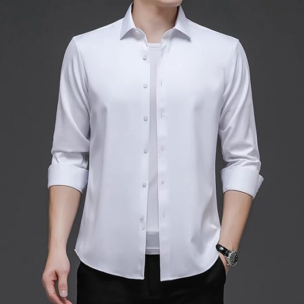 Stretch Non-Iron Anti-Wrinkle Shirt Men Dress